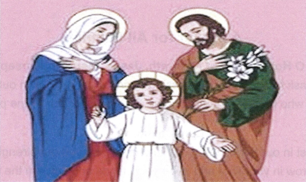 Holy Family of Jesus, Mary and Joseph
